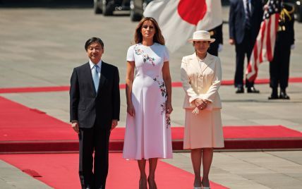 Обидві дуже гарні: Меланія Трамп зустрілася з японською імператрицею Масако
