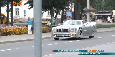 В Черкасской области мужчина создал дизельный кабриолет, который посвящен его жене
