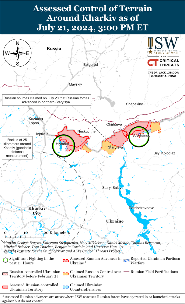 Харківщина. Карта ISW.