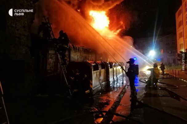 Можливий підпал у Львові у вніч проти 18 вересня / Фото: "Суспільне Львів"