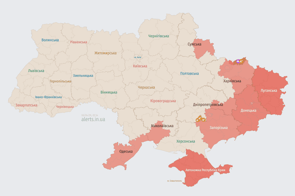 Ворог атакує Україну ударними БпЛА: напрямок руху