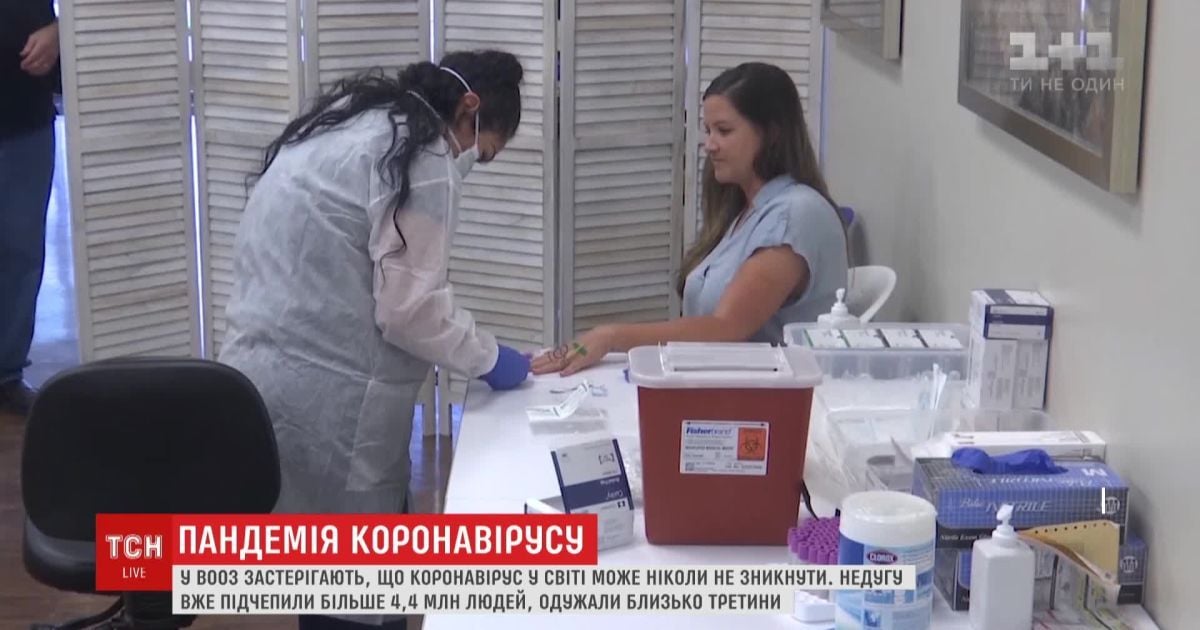 У ВООЗ застерігають, що коронавірус у світі може ніколи не зникнути