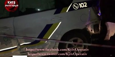 Сын народного депутата выпившим протаранил полицейский автомобиль и пытался скрыться