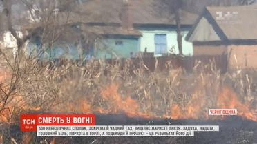 На Чернігівщині чоловік на власному городі згорів живцем, паливши там кукурудзиння