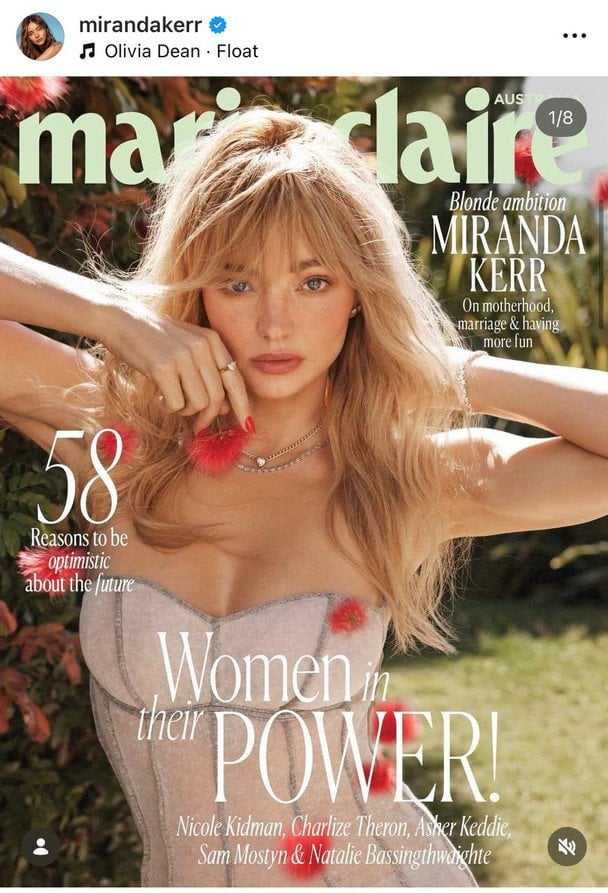 Міранда Керр у Marie Claire Australia / © Instagram Міранди Керр