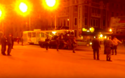 В Сети появилось видео с танком на главной площади оккупированного Донецка