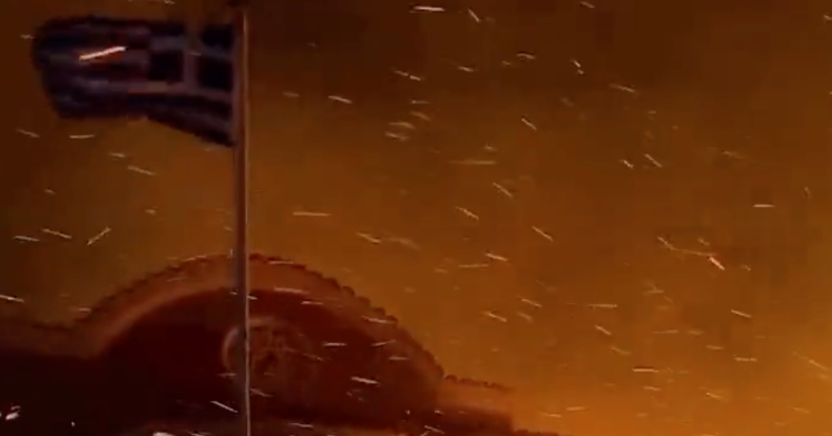 У Греції вируюють масштабні лісові пожежі. Фото: скриншот.