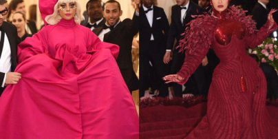 Битва платьев со шлейфами на Met Gala: Леди Гага vs Cardi B