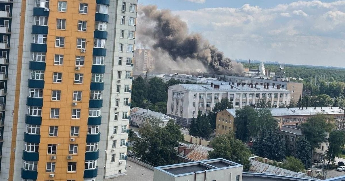 Пожежа на території головного інституту «Роскосмосу».