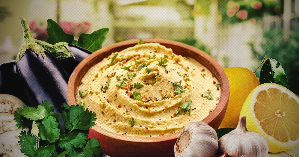 Баба гануш: арабская закуска из баклажанов