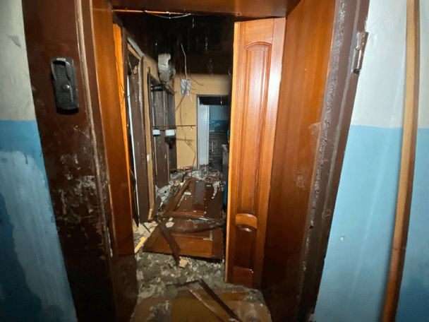 The aftermath of the Russian drone strike on Dnipropetrovsk region