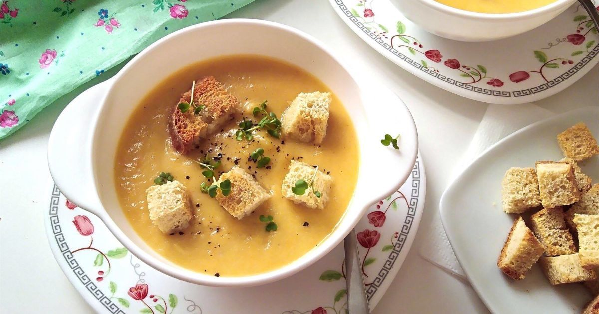 Крем-суп з плавленим сиром пять простих покрокових рецептів