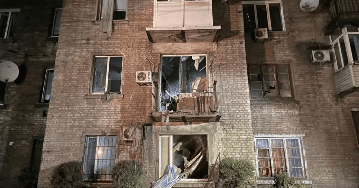 Удар російських дронів па Дніпропетровщині