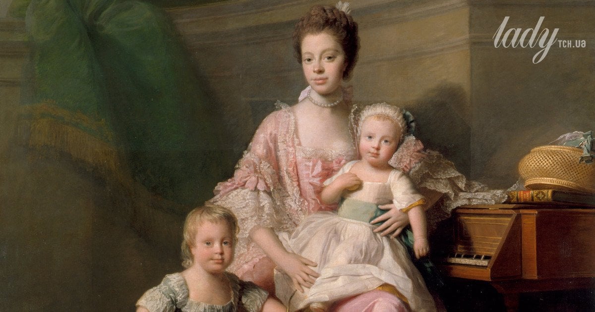 Королева Шарлотта с двумя старшими сыновьями, 1769 год