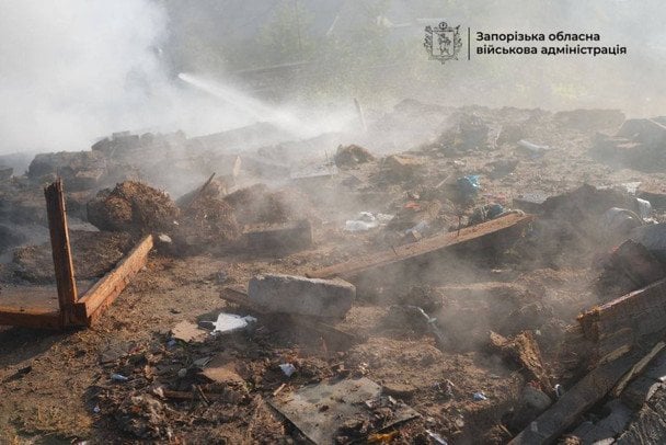 Российские войска атаковали Запорожье БпЛА