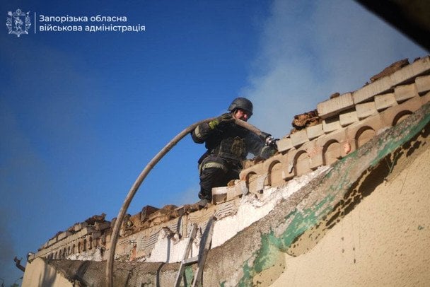 Российские войска атаковали Запорожье БпЛА
