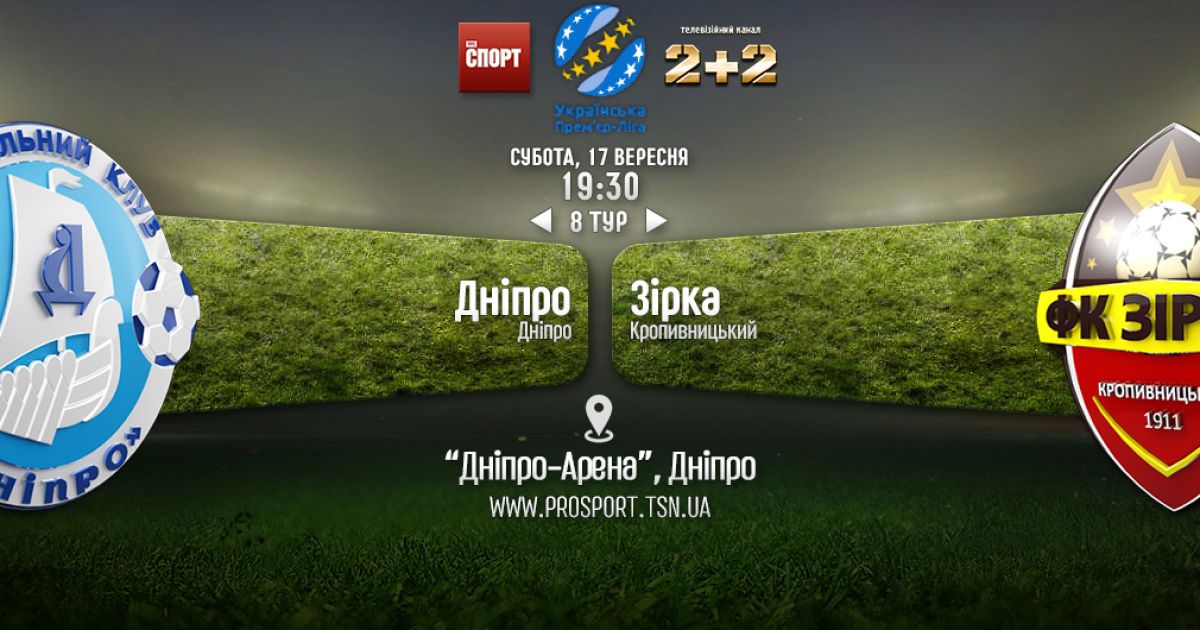 Днепр - Зирка - 0:1. Видео матча
