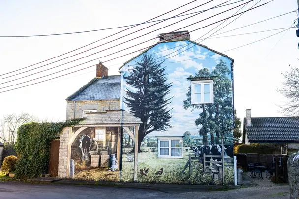 Мурал фермерського будинку / © SWNS