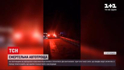 ДТП в Украине: при столкновении грузовиков в Полтавской области погибли два человека