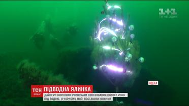 Одеські дайвери відсвяткували Новий рік під водою