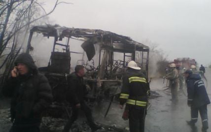 На Харьковщине на ходу загорелся рейсовый автобус