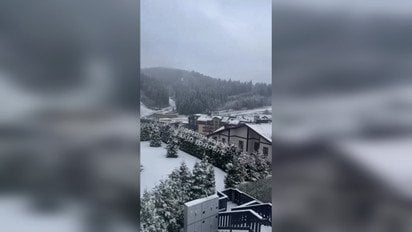 На западе Украины в середине апреля выпал снег