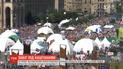 С собаками, колясками и завязанными глазами в столице состоялся "Пробег под каштанами"