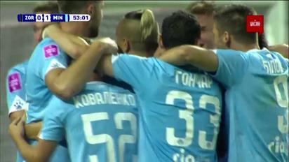 УПЛ | Чемпионат Украины по футболу 2021 | Заря - Минай - 0:1. Видео гола Горина (53`)