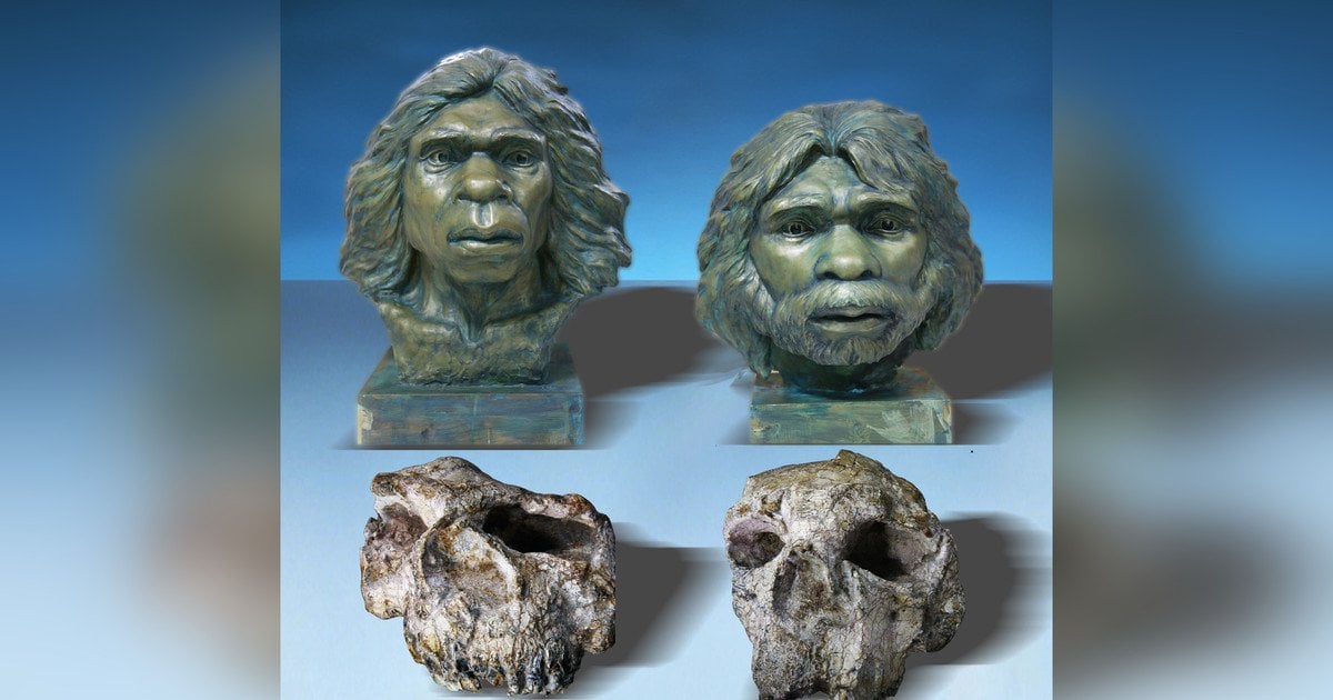 Реконструкція людини прямоходячої з Юньсяня. Фото: Сяобо Фен