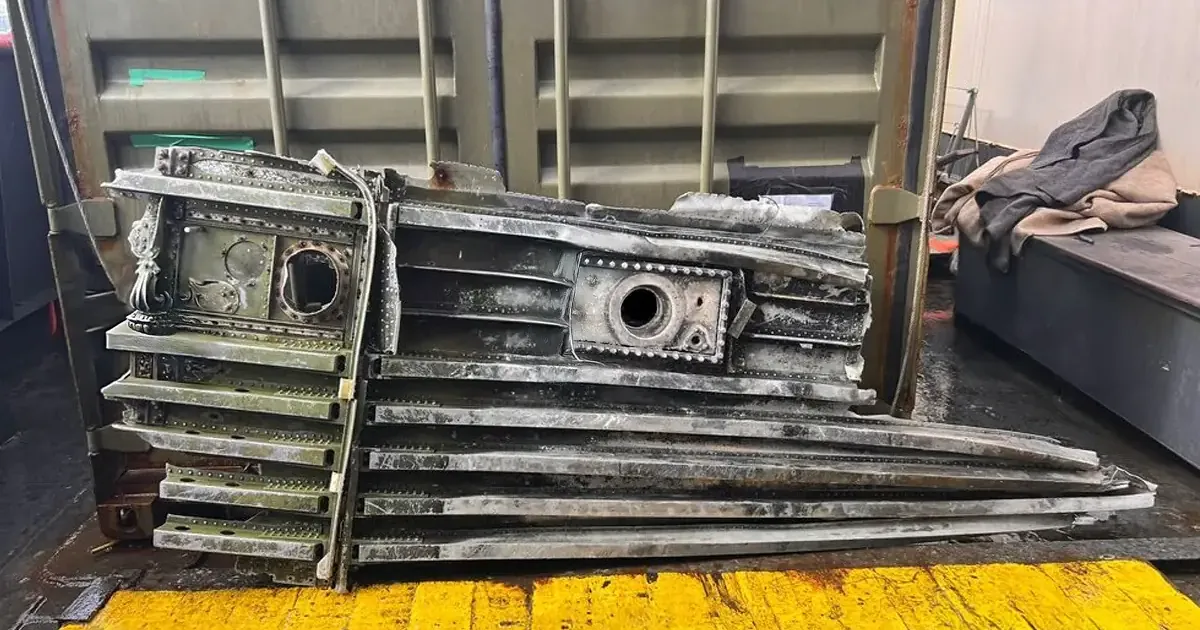 Уламок літака ВПС Аргентини. Фото: БТА