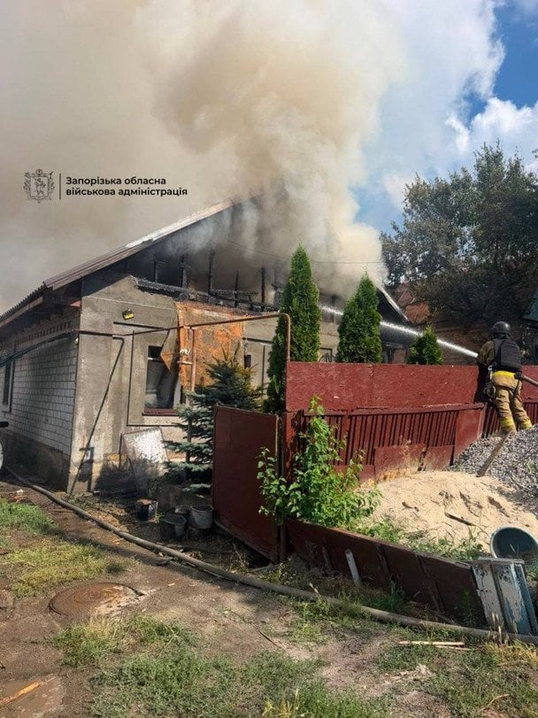 Наслідки обстрілу / © Очільник Запорізької ОВА Іван Федоров