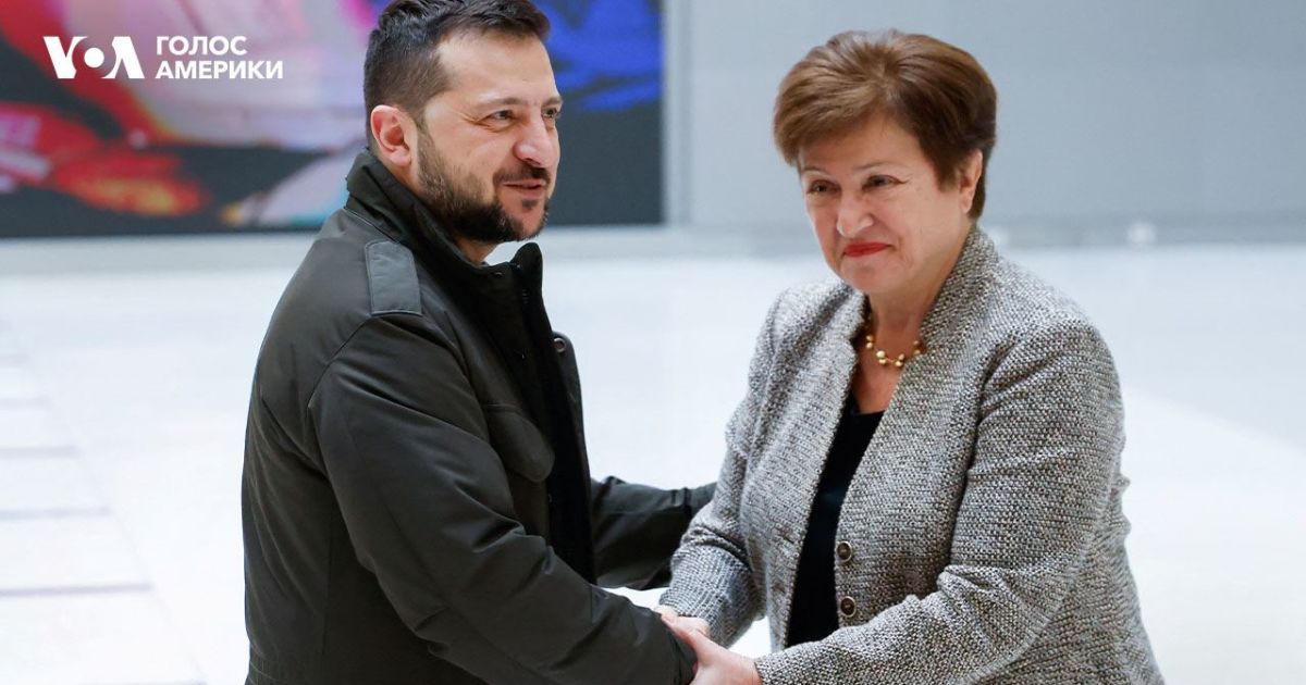 Президент України Володимир Зеленський зустрівся із директоркою-розпорядницею Міжнародного валютного фонду Крісталіною Георгієвою у Вашингтоні