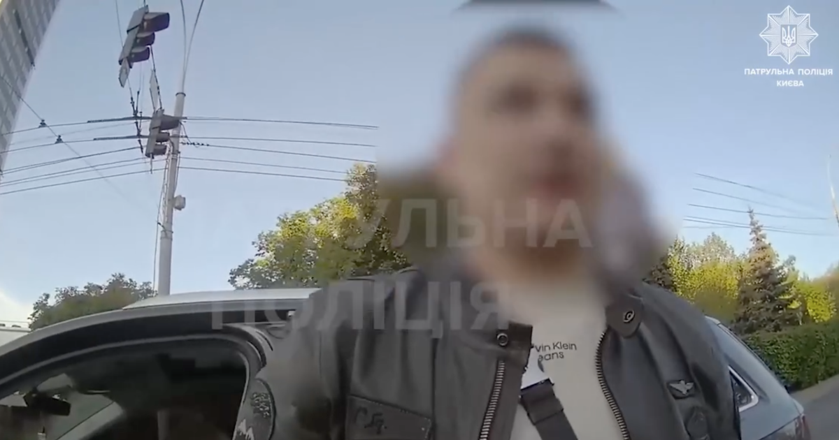 Водій Audi, який напідпитку намагався втекти від патрульних / Фото: скриншот