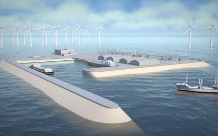 Нидерланды планируют создать крупнейшую в мире ветряную электростанцию с искусственным островом