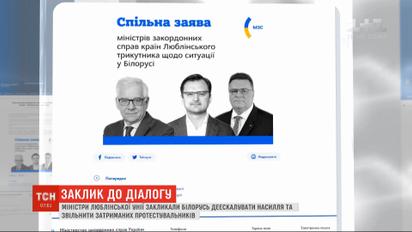 Министры иностранных дел Люблинского треугольника обратились к Лукашенко