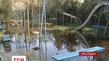 На курорте Коблево сейчас по колено воды