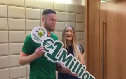 Ирландский футболист выиграл в лотерею миллион евро