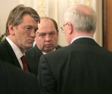 Віктор Ющенко та Микола Азаров
