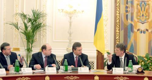 Віктор Ющенко, Віктор Янукович, Віталій Гайдук, Анатолій Гриценко