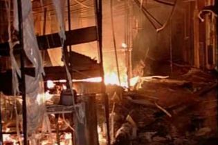 У Києві згорів ринок "секондхенду"