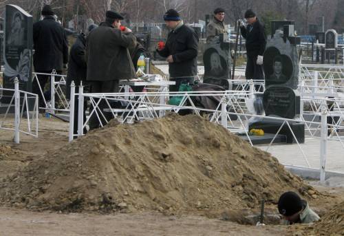 Похорон загиблих шахтарів