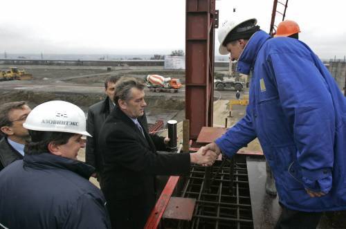 Віктор Ющенко на Алчевському металургійному комбінаті