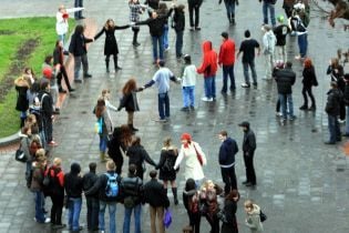 Львівські студенти відзначили своє свято танцями (відео)