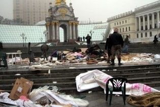 Київські двірники відмовилися прибирати Майдан та Хрещатик