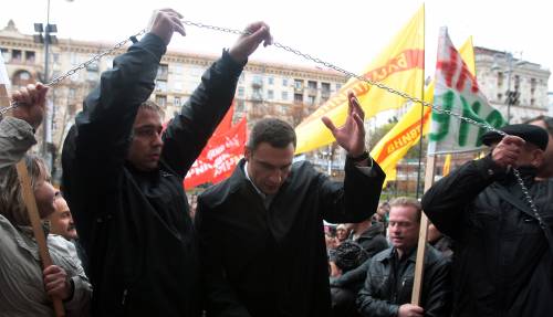 Віталій Кличко під стінами Київради