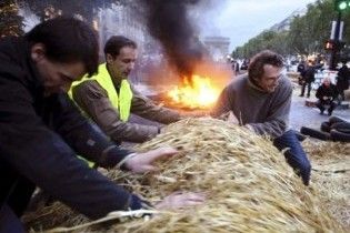Фермери окупували Єлисейські поля