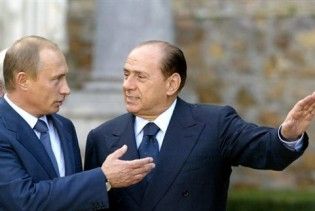 Путін влаштовує приватну "газову" вечірку з Берлусконі та Шрьодером