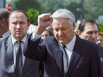 Єльцин та Коржаков