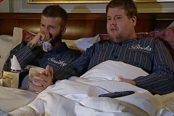 Девід Бекхем та Джеймс Корден