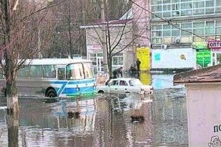 Весняний паводок затопив Кременчук